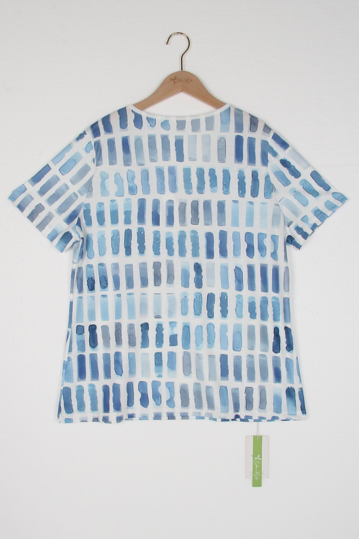 ND | motif bleu manches courtes