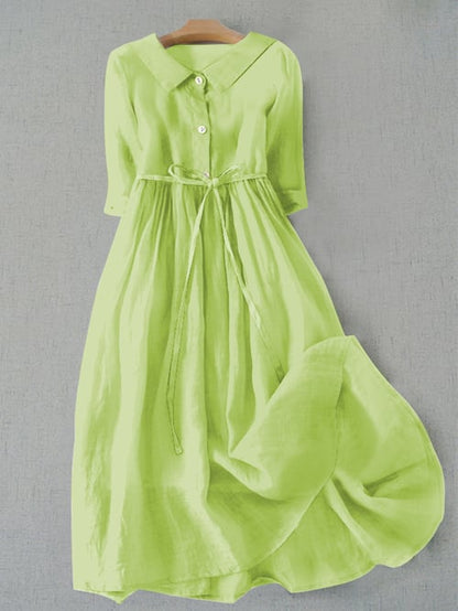 ND | Robe en coton d'une simplicité littéraire