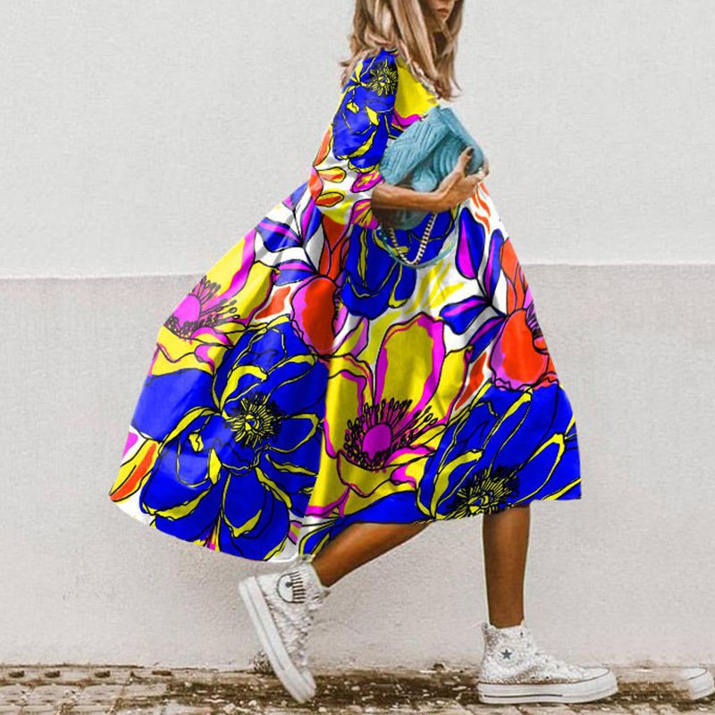 ND | Robe midi imprimée en ligne A