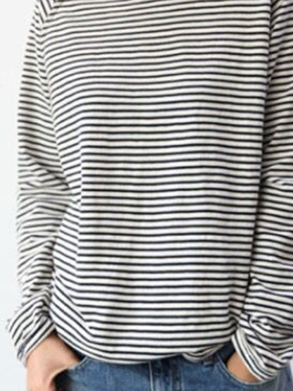 ND | pull-over décontracté à manches longues rayé
