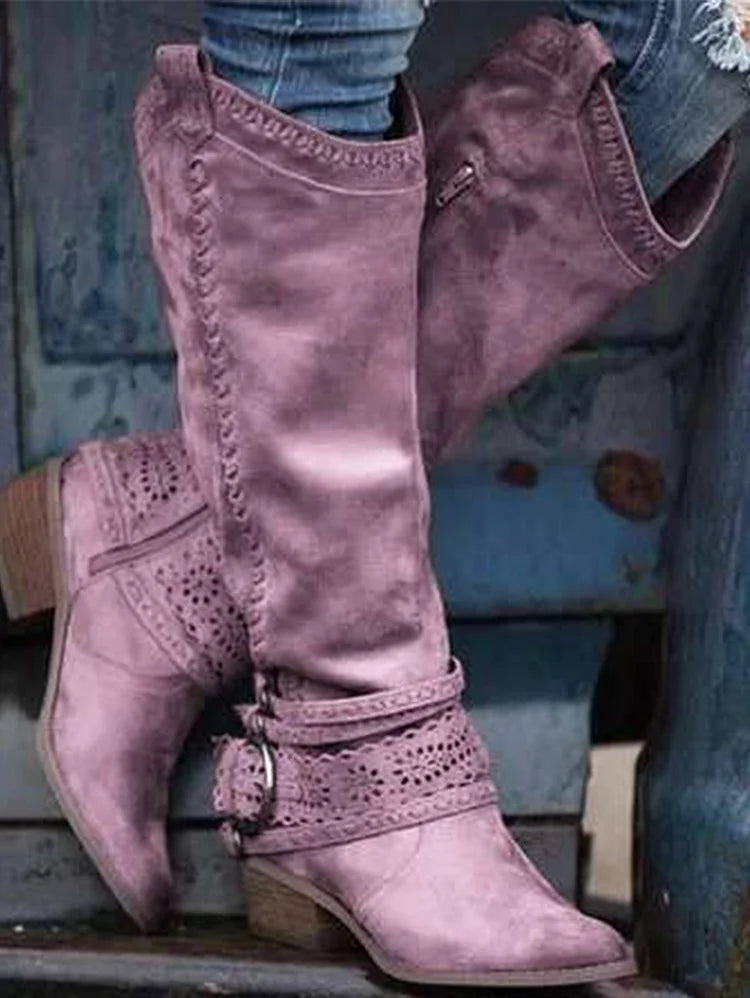 ND | Bottes boho western à hauteur de genou