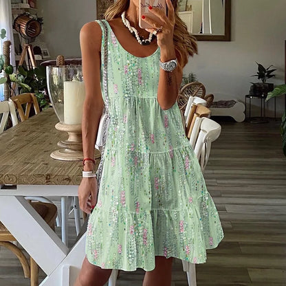 EP | Robe sans manches à fleurs pour femmes