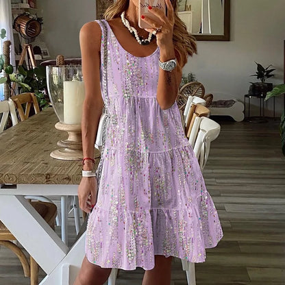 EP | Robe sans manches à fleurs pour femmes