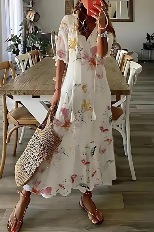 EP | Robe longue élégante à fleurs