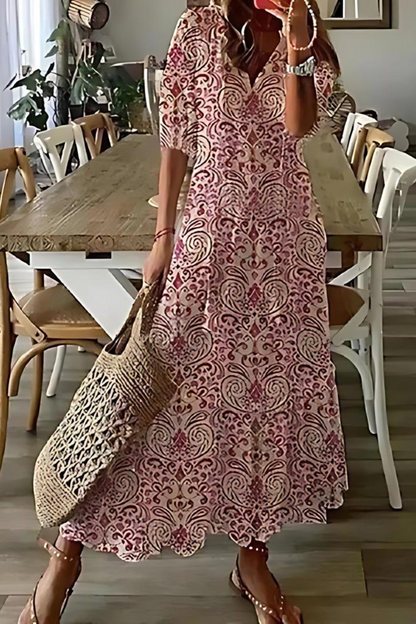 ND | Robe longue et élégante à fleurs