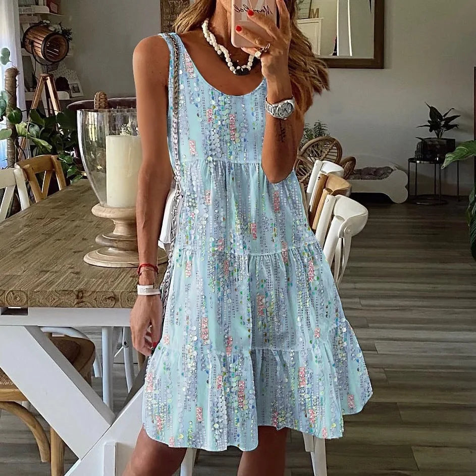 EP | Robe sans manches à fleurs pour femmes