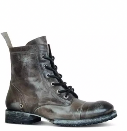ND | Bottes à lacets classiques et robustes en cuir vintage