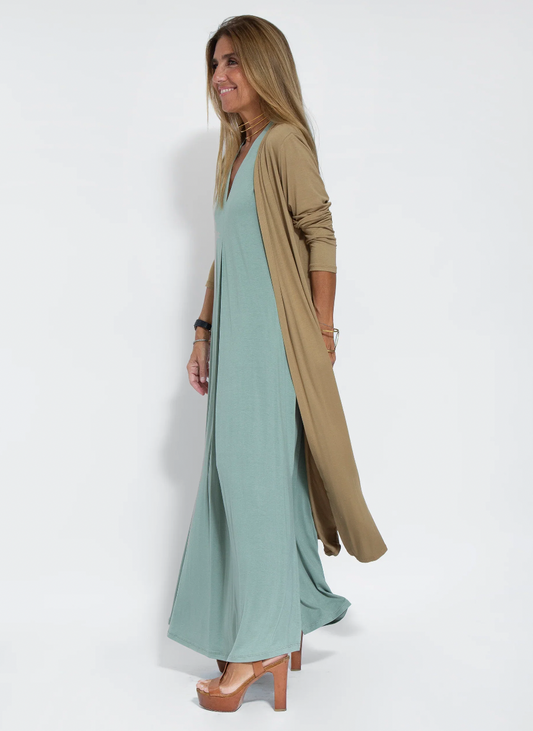 EP | Ensemble robe longue amincissante et gilet