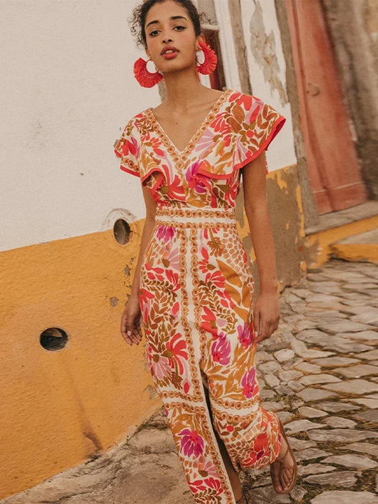 EP | Elégante robe longue vintage aux manches uniques et raffinées