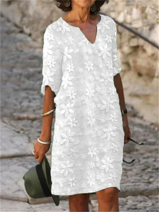 EP | Robe midi florale élégante
