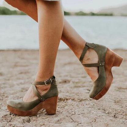 ND | Chaussures compensées encombrantes