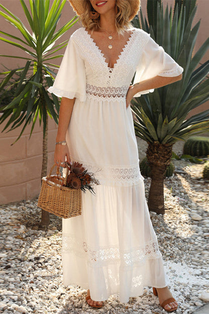 EP | Couture Broderie Bohème Maxi Robe