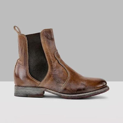 ND | Bottines pour femmes en cuir style vintage