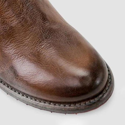 ND | Bottines pour femmes en cuir style vintage