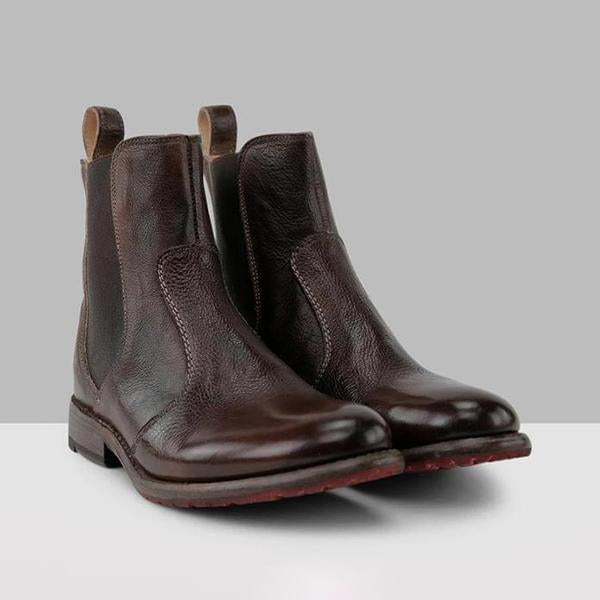 ND | Bottines pour femmes en cuir style vintage