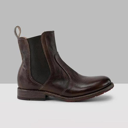 ND | Bottines pour femmes en cuir style vintage