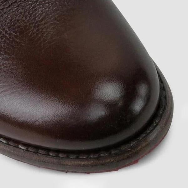 ND | Bottines pour femmes en cuir style vintage