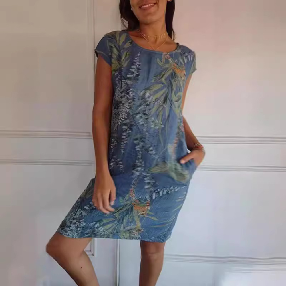 EP | Robe confortable à encolure ronde