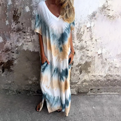 ND | Robe longue en soie