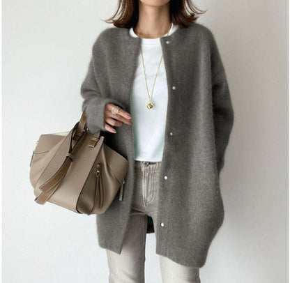 ND | Cardigan minimaliste en laine mélangée