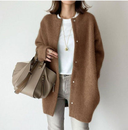 ND | Cardigan minimaliste en laine mélangée