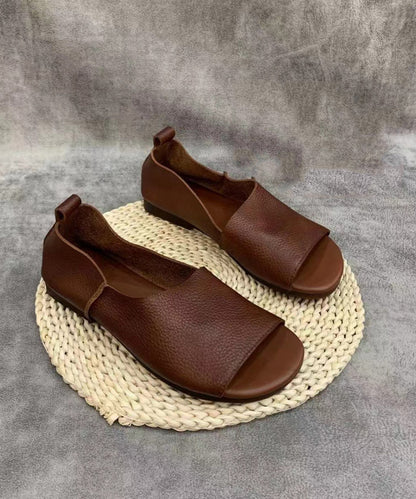 ND | Slip-on minimalistes à bouts ouverts