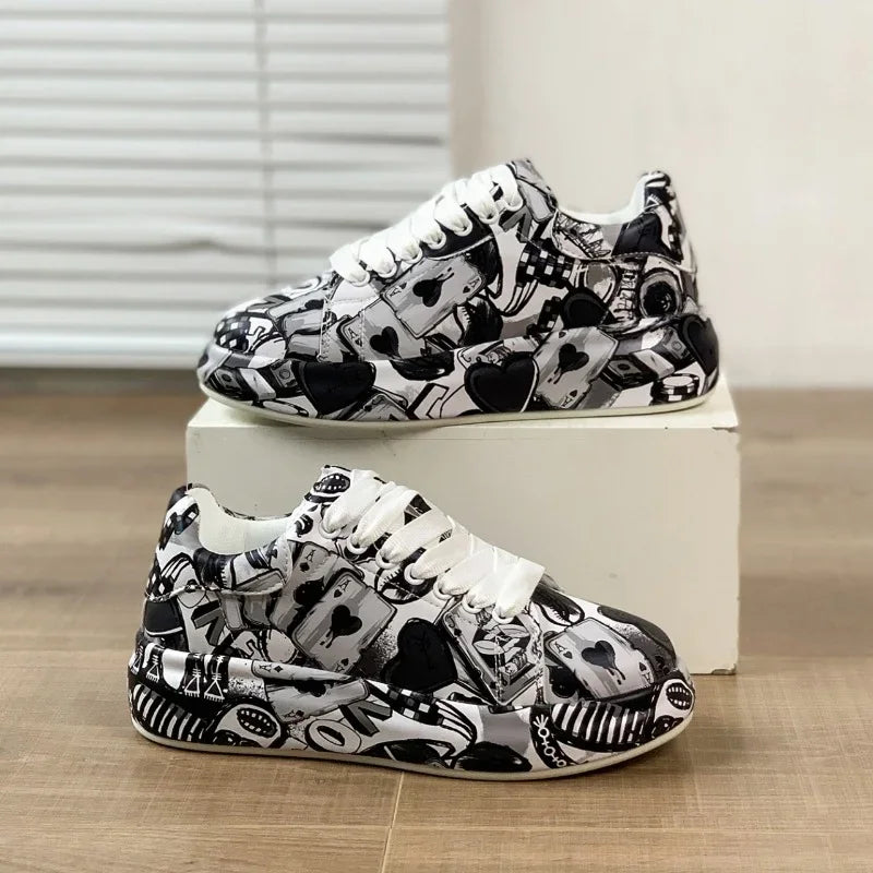 ND | Chaussures de sport vivantes de style graffiti