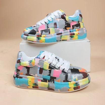 ND | Chaussures de sport vivantes de style graffiti