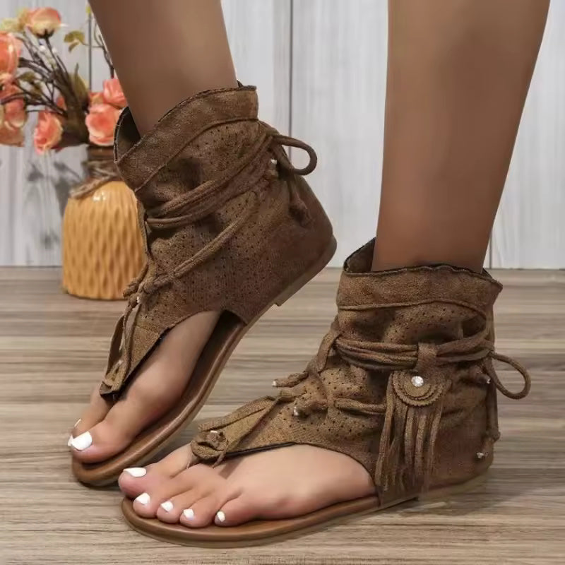 EP | sandales à franges détaillées