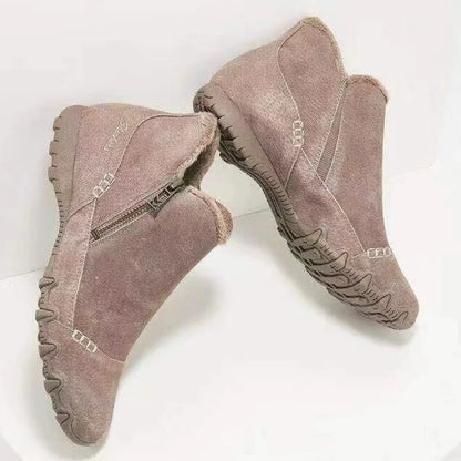 ND | Bottines à motif léopard avec doublure en fourrure synthétique