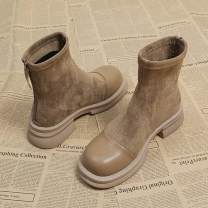 ND | Bottines en daim et cuir