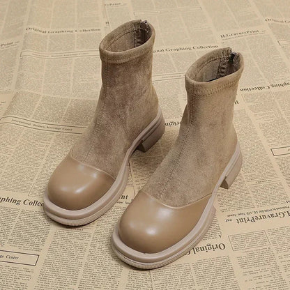 ND | Bottines en daim et cuir