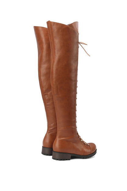 ND | Bottes over-the-nee avec lacets