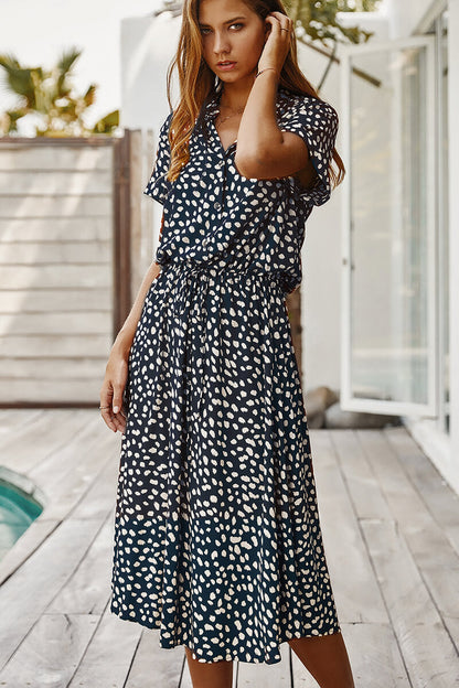 EP | Robe midi avec polka dots