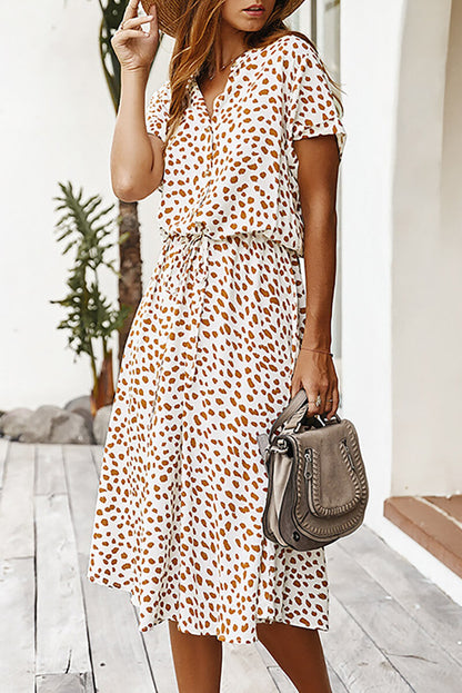 EP | Robe midi avec polka dots
