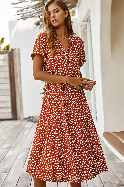 EP | Robe midi avec polka dots