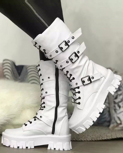 ND | Bottes avec fermeture éclair et boucles