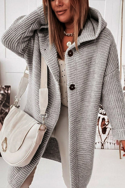 ND | Veste en tricot avec capuche