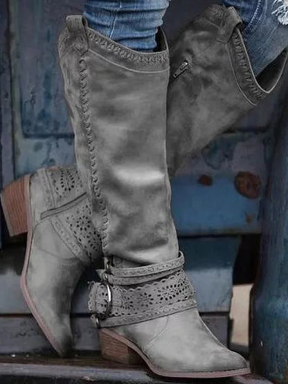 ND | Bottes boho western à hauteur de genou