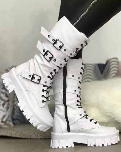 ND | Bottes avec fermeture éclair et boucles