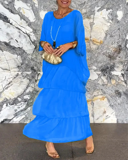 EP | Maxi-robe élégante avec décolleté plongeant