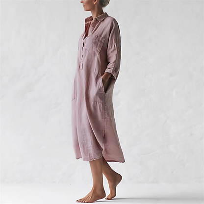 EP | Robe longue rose stylée