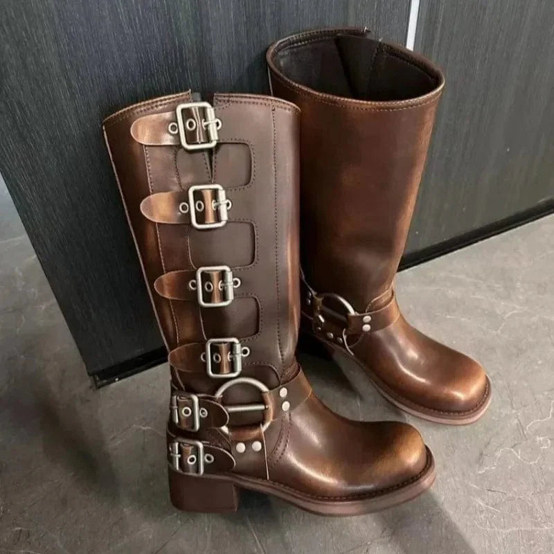 EP | Bottes en cuir vintage