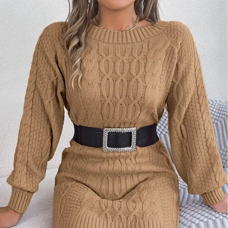 EP | Robe en tricot à manches longues