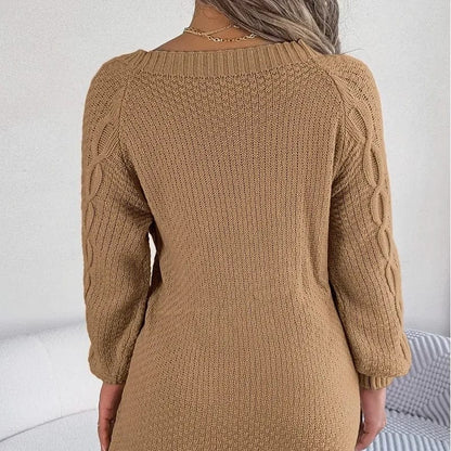 EP | Robe en tricot à manches longues