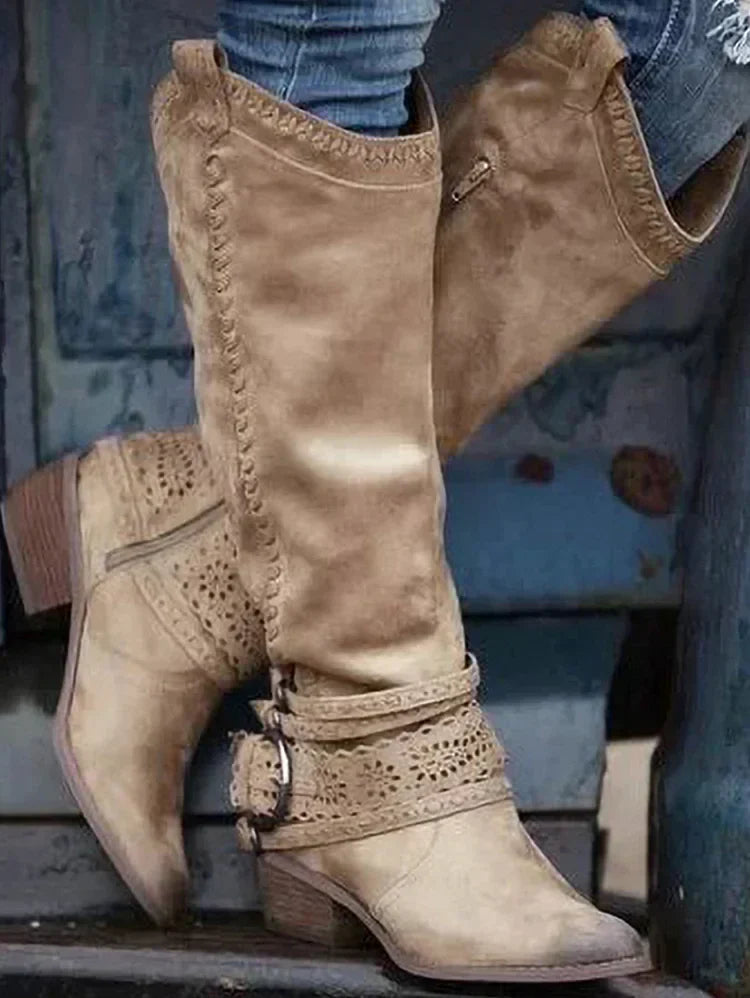 ND | Bottes boho western à hauteur de genou