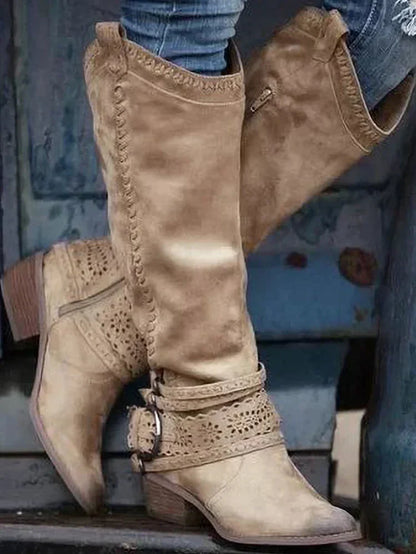 ND | Bottes boho western à hauteur de genou