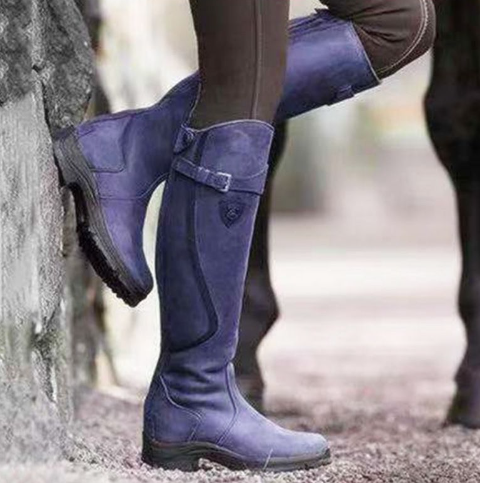 EP | - Bottes en cuir à coupe haute