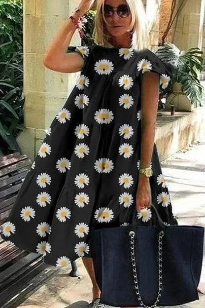 ND | Magnifique robe évasée avec un imprimé mignon