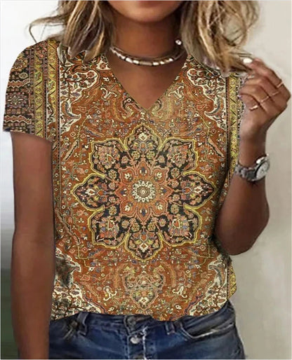 EP | chemise à col en V style vintage